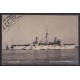 ACORAZADO RIVADAVIA ANTIGUA TARJETA POSTAL BARCO EDITADA EN ITALIA Y ENVIADA AL TENIENTE GENERAL LUIS MARIA CAMPOS